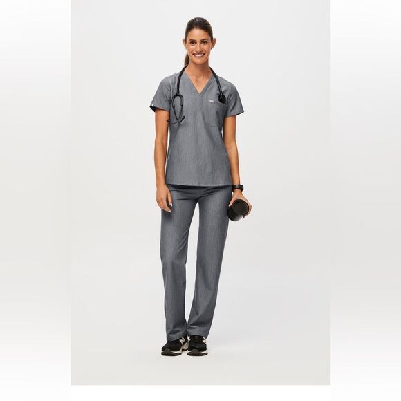 FIGS Catarina One-Pocket Scrub Top Graphite Grey XS - Picture 2 of 8